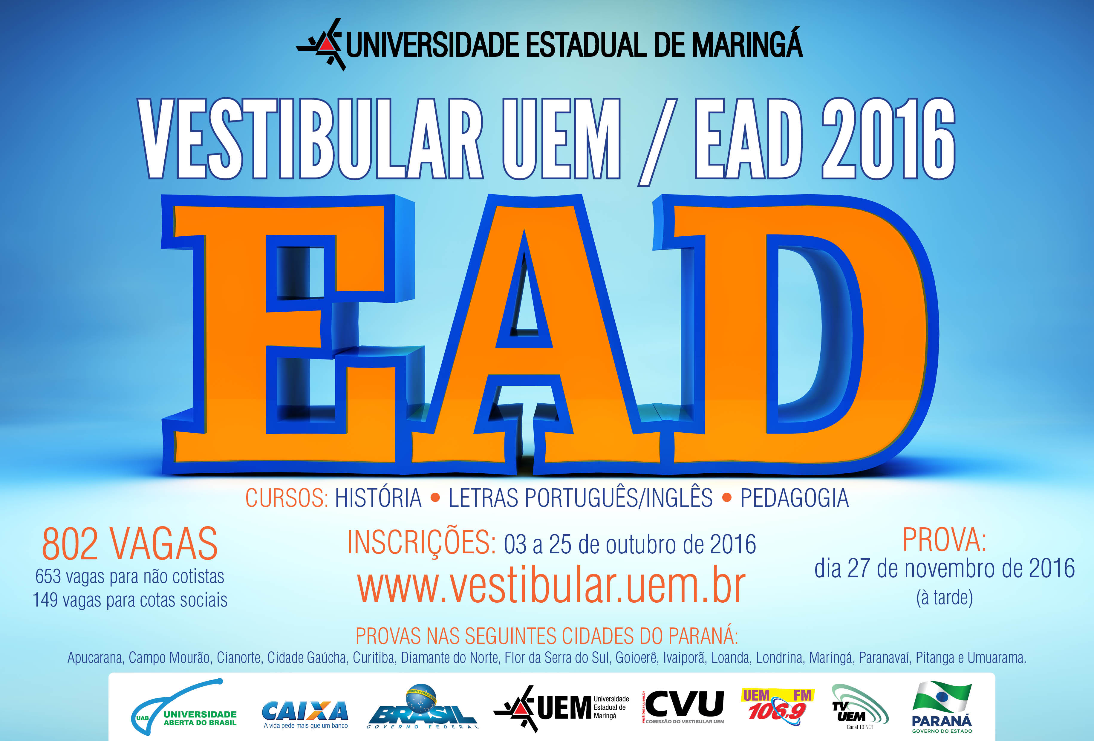 Vestibular EAD 2016